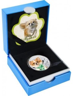 Niue 2013 1$ Man's Best Friends Dogs - Chihuahua Proof Silver Coin LIMIT 1500