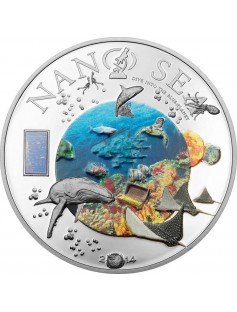 Cook Islands 2014 10$ Nano Sea - Depths of the Sea 50g Silver Proof Coin