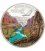 Cook Islands 2014 5$ Grand Canyon Silver Coin with real Marble Inlay