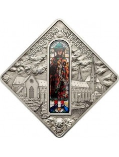 Palau 2012 10 $ Holy Windows CATHEDRAL OF AUGSBURG 50 g Silver Coin