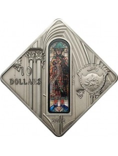Palau 2012 10 $ Holy Windows CATHEDRAL OF AUGSBURG 50 g Silver Coin