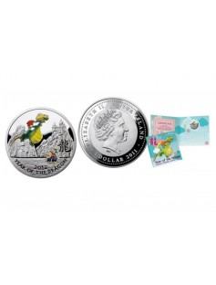 Niue 2011 1$ Year of the Dragon 2012 Dragon Fairy Tale Silver Coin