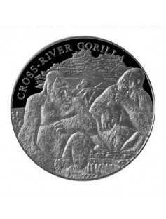 Cameroon 2012 1000 Francs Cross River Gorilla 1 oz Silver Proof Coin only 888