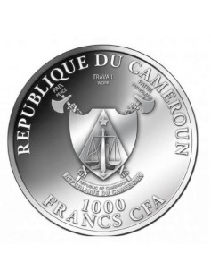 Cameroon 2013 1000 Francs Cross River Gorilla 1 oz Silver Proof Coin only 888