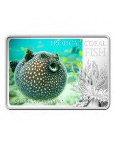 Niue 2013 $2 Tropical Coral Fish - Guineafowl Pufferfish 28,28g Silver Coin