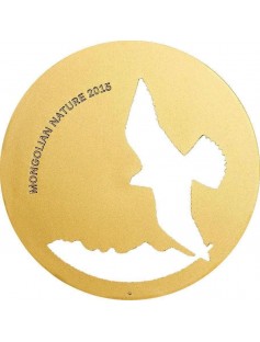 Mongolia 2015 500 Togrog Mongolian Nature Falco Cherrug Falcon 1/2oz Silver Coin