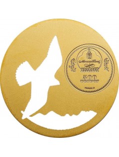 Mongolia 2015 500 Togrog Mongolian Nature Falco Cherrug Falcon 1/2oz Silver Coin