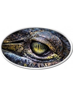 Niue 2013 2$ CROCEYE Crocodile Photoprint XL Ultra High Relief 1 Oz Silver Coin