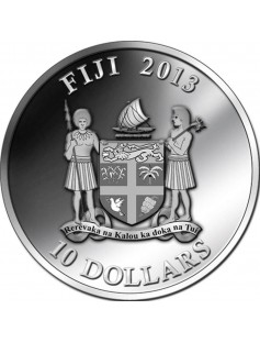 Fiji 2013 10$ SNAKE OPAL & Onyx Chinese Lunar Year of the snake 1oz Silver Coin