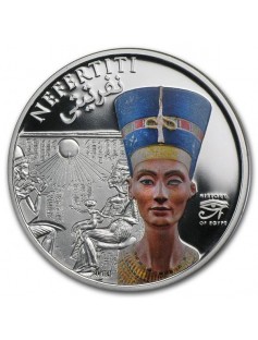 Cook Islands 2013 $5 History of Egypt Nefertiti .999 Silver Coin Proof LIMIT2500