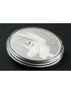 Tokelau 2012 5$ Dragon Fly Hologram 25g Silver Coin