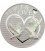 Tokelau 2012 5$ Peace Love Doves Hologram 25g Silver Coin