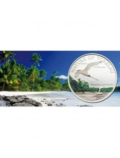 Tokelau 2012 5$ Orca killer Whale Tokelau Marine Life 20g Proof Silver Coin