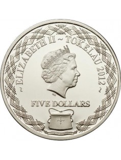 Tokelau 2012 5$ Nature of Tokelau Tropicbird 20g Silver Coin LIMITED MINTAGE