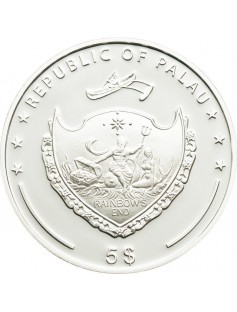 Palau 2012 5$ World of Wonders V The Itsukushima Shrine Silver Coin LIMIT 2500