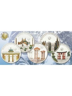 Palau 2011 5$ World of Wonders V The Itsukushima Shrine Silver Coin LIMIT 2500