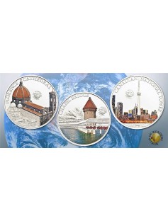 Palau 2011 5$ World of Wonders V Brandenburg Gatel Silver Coin LIMIT 2500