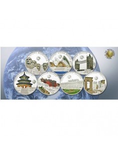 Palau 2011 5$ World of Wonders IV The Chapel Bridge Silver Coin LIMIT 2500