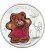 Palau 2012 5$ Lovely Bear Proof Silver Coin with Swiss Embroidery MINTAGE 2011