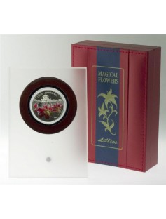 Niue 2012 1$ Lilies Lilium speciosum flower 28,28g Silver Proof Coin