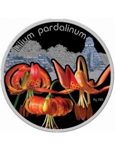 Niue 2012 1$ Lilies Lilium armenum flower 28,28g Silver Proof Coin