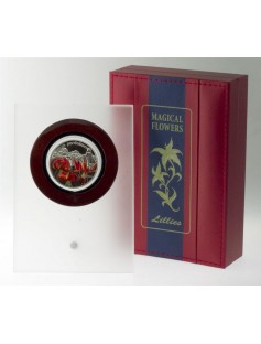 Niue 2012 1$ Lilies Lilium pardalinum flower 28,28g Silver Proof Coin