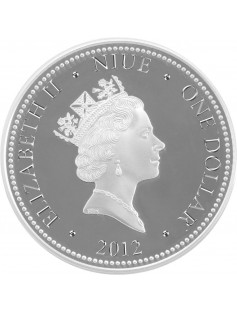 Niue 2012 1$ Mexican Redknee Tarantula Spider 1/2 Oz Silver Proof Coin