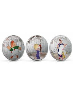 Cook Islands 2011 5$ cartoon Karlsson on the Roof 3 x 1Oz Silver Coin LIMIT-300