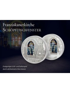 Cook Islands 2012 10$ WINDOWS OF HEAVEN St. Francis - KRAKOW Silver Coin
