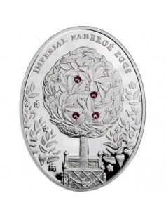 Niue 2012 2$ Imperial Faberge Eggs Bay Tree Egg 56,56g Silver Coin