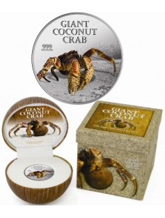 Niue 2013 2$ Giant Coconut Crab 1oz Proof Silver Coin LIMIT 5000