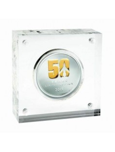 Niue 2015 $2 Thunderbirds 50 Years Anniversary 1oz Proof Gold Gilded Silver Coin