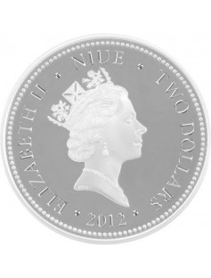 Niue 2012 $2 Our Friends Kittens - Scottish Fold Cat 1oz Silver Coin