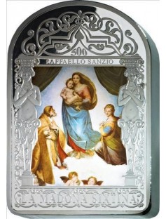 Andorra 2012 100 Dinars Madonna Sistine Raphael 1kg Proof Silver Coin Kilo Set