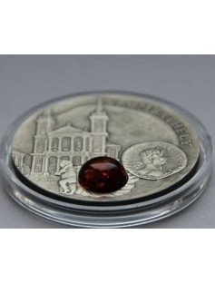 Niue 2011 1$ Amber Route Szombathely 28,28g Silver Coin with Amber Insert