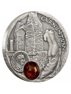 Niue 2011 1$ Amber Route Szombathely 28,28g Silver Coin with Amber Insert