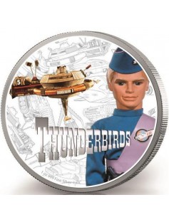 Niue 2015 Thunderbirds 50 Years Thunderbird 5 John Tracy 1 Oz Silver Proof Coin
