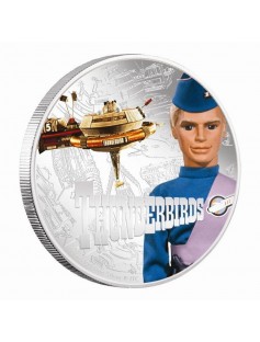 Niue 2015 Thunderbirds 50 Years Thunderbird 5 John Tracy 1 Oz Silver Proof Coin