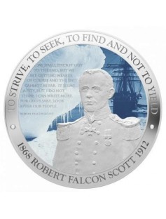 Niue 2012 2$ Navy officer Robert Falcon Scott 1oz Proof Silver coin LIMITED