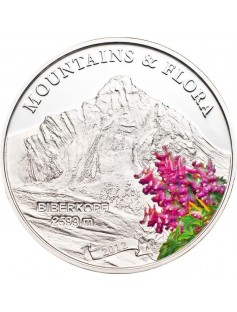 Palau 2012 $5 Mountains and Flora Lhotse Silver Coin Proof Mintage Only 2500