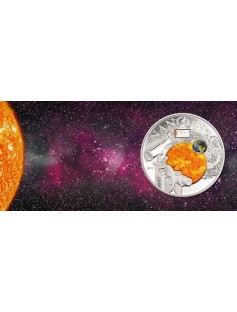 Cook Islands 2013 10$ NANO SPACE - Exploration of Universe Silver Coin