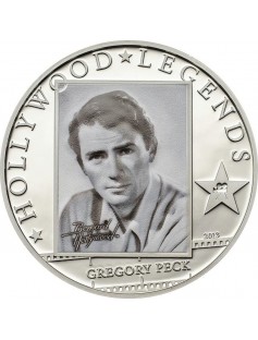 Cook Islands 2013 $5 Hollywood Legends IV Gregory Peck Silver Coin Proof
