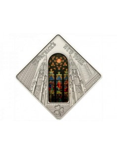 Palau 2011 10$ St Patrick's Cathedral New York - Holy Windows 50g Silver coin