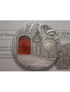 Palau 2012 10$ Mineral Art Kremlin Russia Moscow 2 Oz Silver Coin *LIMIT 999*