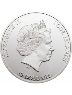 Cook Islands 2012 10$ NANO EARTH "The World In Your Hand" Silver Coin