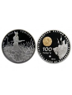 Kazakhstan 2009 100 Tenge Great Commanders Tomyris 1oz Proof Silver Coin