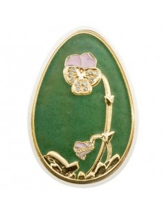 Cook Islands 2010 5$ Imperial Eggs in Cloisonné Yellow Faberge Silver Coin