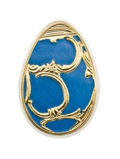 Cook Islands 2010 5$ Imperial Eggs in Cloisonné Green Faberge Silver Coin