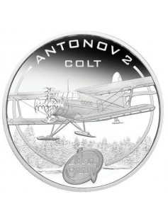 Cook Islands 2008 1$ Antonov An 2 Colt Proof 1 Oz .999 Silver Coin LOW MINTAGE