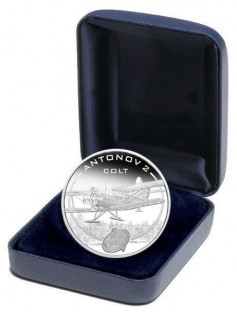 Cook Islands 2008 1$ Antonov An 2 Colt Proof 1 Oz .999 Silver Coin LOW MINTAGE